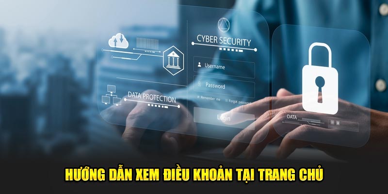 Hướng dẫn xem điều khoản tại trang chủ